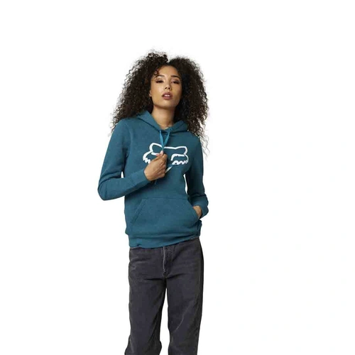 Fox Boundary Womens Pullover Fleece - Heather Matte Blue - L - SKU:FO25698492L
