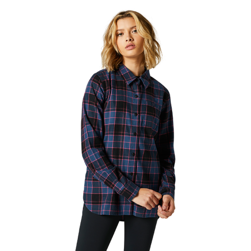 Fox Pines Womens Flannel - Dark Indigo