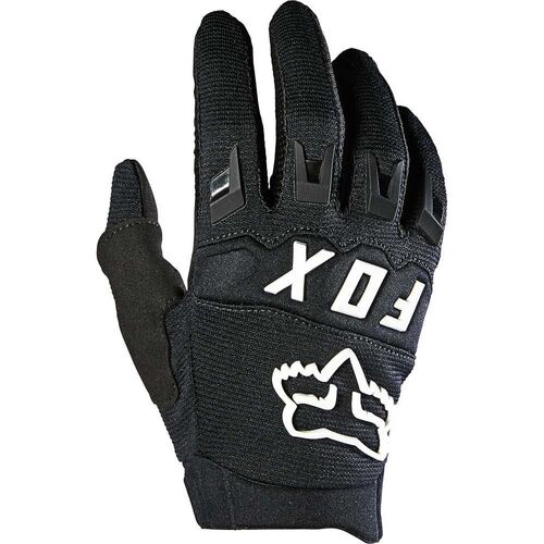Fox 2023 Youth Dirtpaw Black White Gloves - Unisex - X-Small  - SKU:FO25868018XS