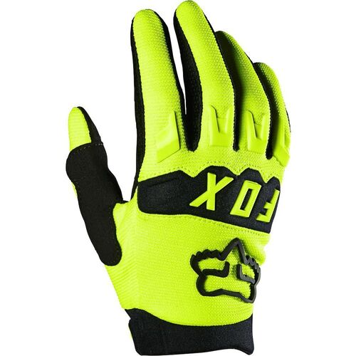 Fox 2023 Youth Dirtpaw Fluro Yellow Gloves - Unisex - X-Small  - SKU:FO25868130XS