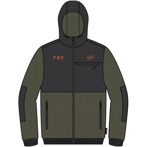 Fox Dayton Zip Womens Fleece - Fatigue Green