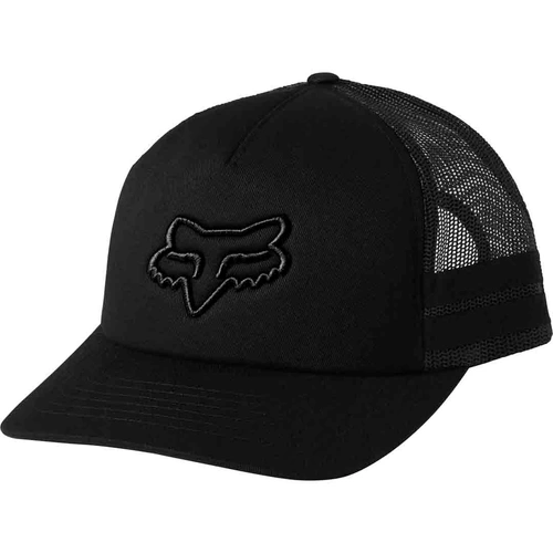 Fox Boundary Trucker Hat - Black/Black - OS