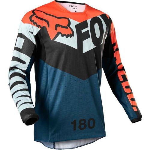 Fox 2022 180 Trice Grey Orange Jersey