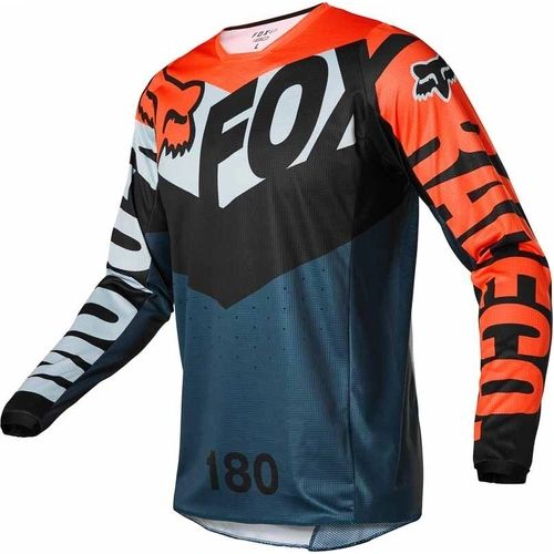 Fox 180 Trice Grey Orange Jersey