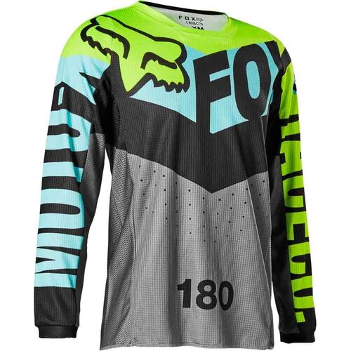 Fox 2022 Youth 180 Trice Teal Jersey - SKU:FO26734176L
