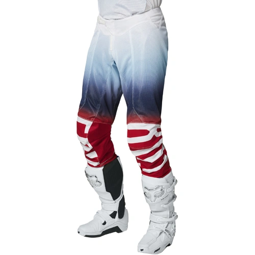 Fox Airline Reepz Pant - White/Blue/Red - 28 - SKU:FO2673757428
