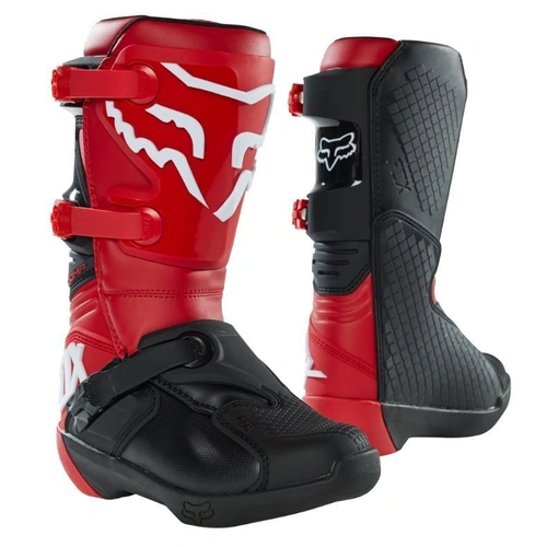 Fox Youth Comp MX Boots - Red