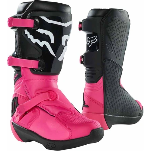 Fox Youth Comp Black Pink Boots - Unisex - 4 - SKU:FO276892854
