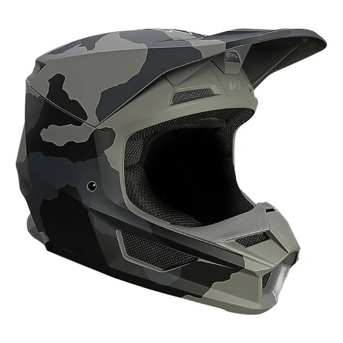 Fox Youth V1 Trev Helmet - Black Camo - S - SKU:FO27738247S