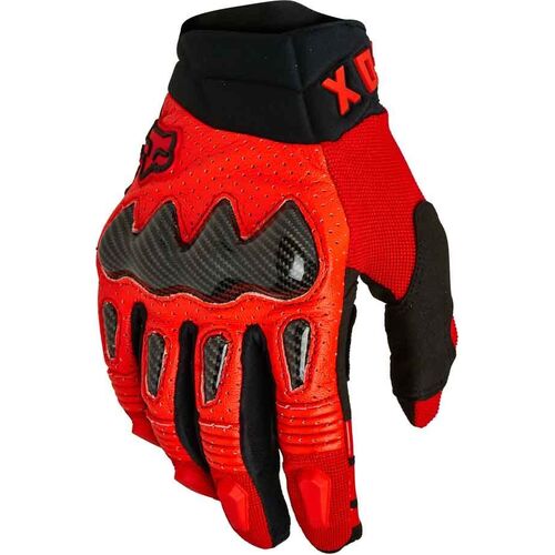 Fox 2022 Bomber Glove Fluro Red Gloves - SKU:FO277821102X