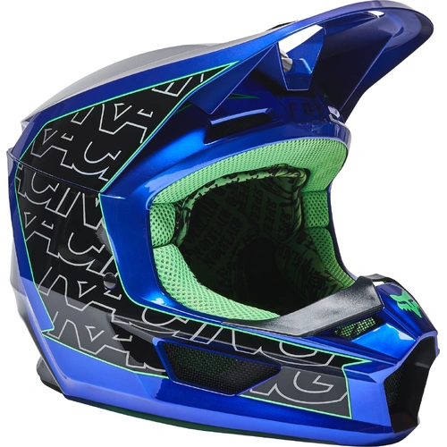 Fox V1 Peril ECE Helmet - Blue - 2XL - SKU:FO279980022X