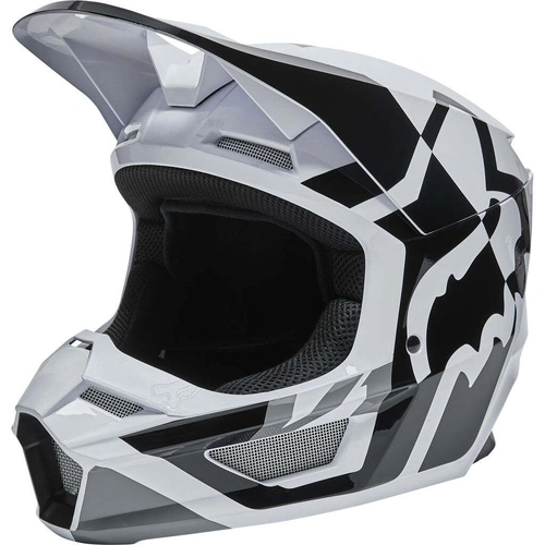 Fox V1 Lux Helmet - Black/White