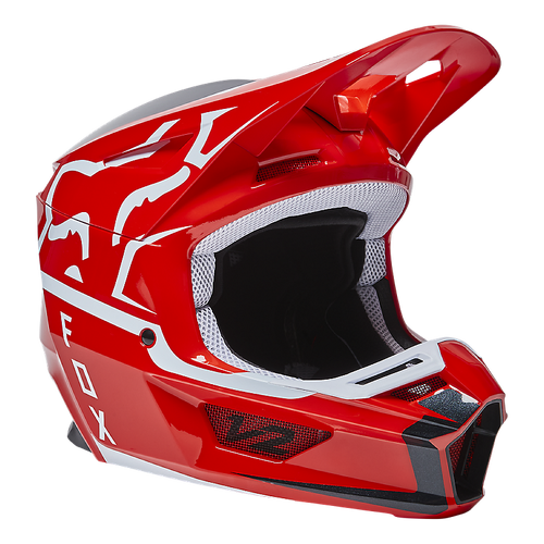 Fox V2 Merz ECE Helmet - Fluro Red