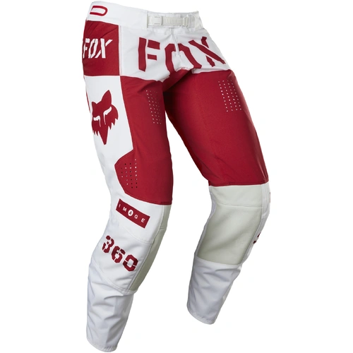 Fox 360 Nobyl Pant - Red/White - 28 - SKU:FO2814105428