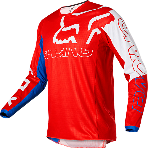 Fox 180 Skew Jersey - White/Blue/Red
