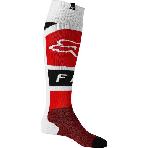 Fox 2022 Lux Fri Thin Fluro Red Socks - Red - Medium - Adult  - SKU:FO28161110M