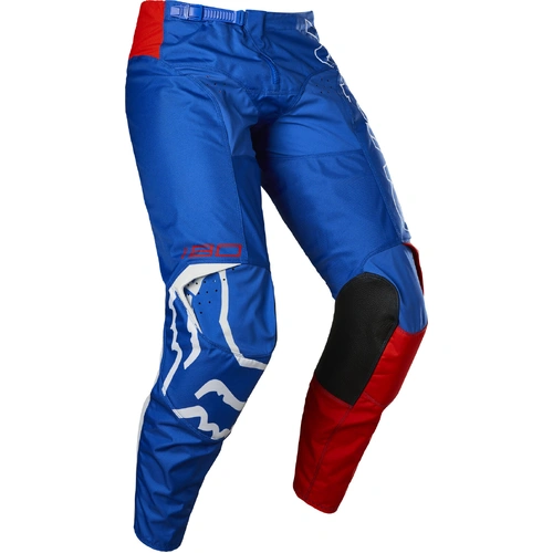 Fox Youth 180 Skew Pant - White/Blue/Red - 28 - SKU:FO2818557428