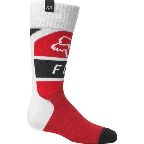Fox 2022 Youth Lux Fluro Red Socks - Red - Small - Youth  - SKU:FO28196110S