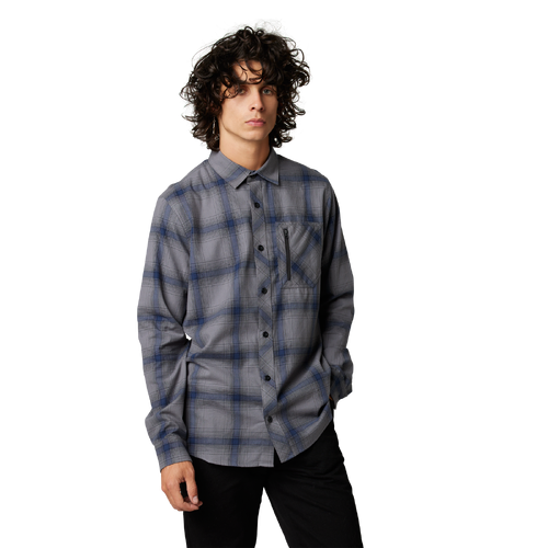 Fox Gamut Stretch Flannel Update - Dark Grey