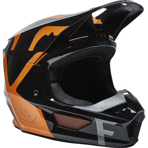 Fox Youth V1 Skew ECE Helmet - Black/Gold