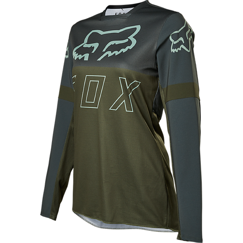 Fox Legion Lite Womens MX Jersey - Olive Green