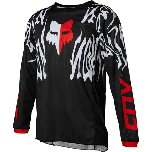 Fox Youth 180 Peril Black Red Jersey - Unisex - X-Large - SKU:FO28640017XL