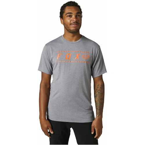 Fox Pinnacle SS Tech Tee - Grey/Orange