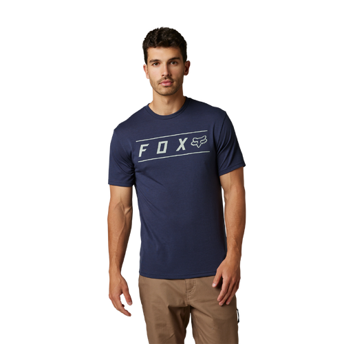 Fox Pinnacle SS Tech Tee - Heather Deep Cobalt