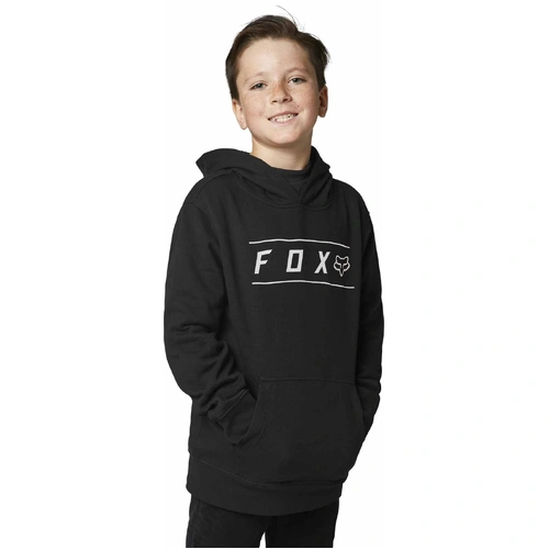 Fox Youth Pinnacle Pull Over Fleece - Black - L - SKU:FO28678001L