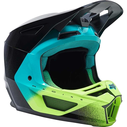 Fox V2 Rkane ECE Helmet - Grey/Yellow - S - SKU:FO28802086S