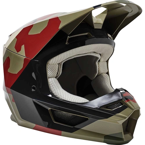 Fox V1 Bnkr ECE Helmet - Green/Camo - 2XL - SKU:FO288080312X