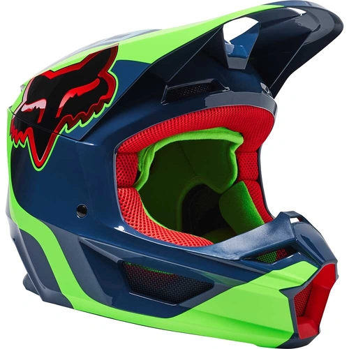 Fox Youth V1 Venz ECE Helmet - Dark Indigo - S - SKU:FO28812203S
