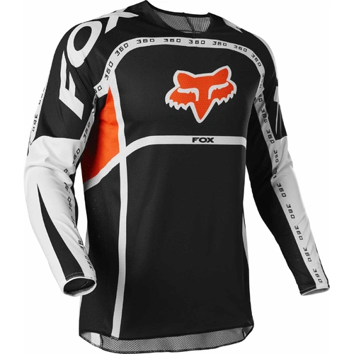 Fox 360 Dvide Jersey - Black/White/Orange