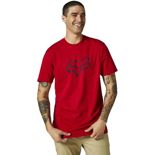 Fox Legacy Fox Head SS Tee - Flame Red