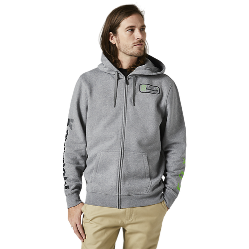 Fox Kawi Zip Fleece - Heather Graphite - 2XL - SKU:FO289971852X