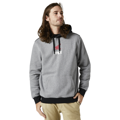 Fox Honda Wing Pull Over Fleece - Heather Graphite - 2XL - SKU:FO289981852X