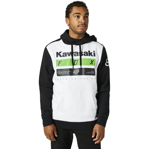 Fox Kawi Stripes Pull Over Fleece - Black/White - 2XL - SKU:FO289990182X