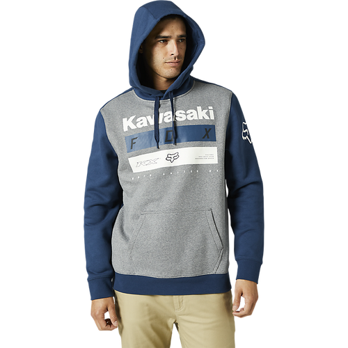 Fox Kawi Stripes Pull Over Fleece - Dark Indigo - 2XL - SKU:FO289992032X