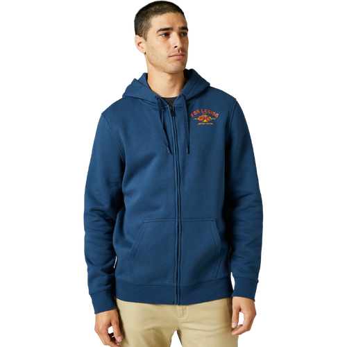 Fox At Bay Zip Fleece - Dark Indigo