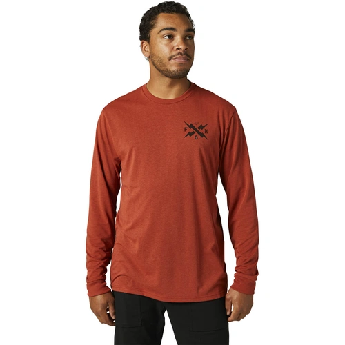Fox Calibrated LS Tech Tee - Red Clay - 2XL - SKU:FO290593482X