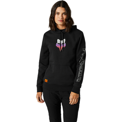 Fox Skarz Womens Pullover Fleece - Black