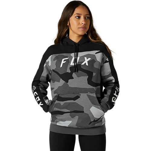 Fox Bnkr Womens Pullover Fleece - Black/Camo