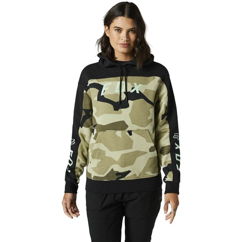 Fox Bnkr Womens Pullover Fleece - Olive/Camo