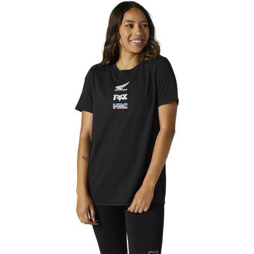 Fox Honda Wing Womens Tee Short Sleeve - Black