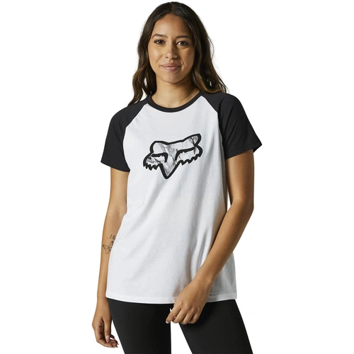 Fox Karrera SS Raglan Womens Tee - White