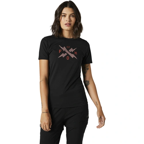 Fox Calibrated Womens Tech Tee Short Sleeve - Black