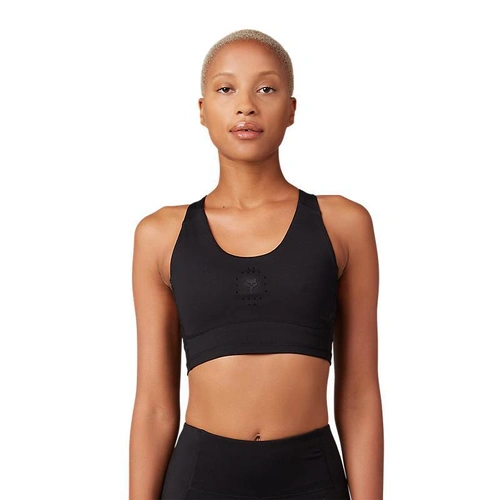Fox Motive Womens Midi Bra - Black