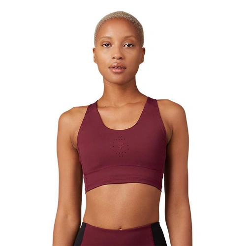 Fox Motive Womens Midi Bra - Dark Maroon