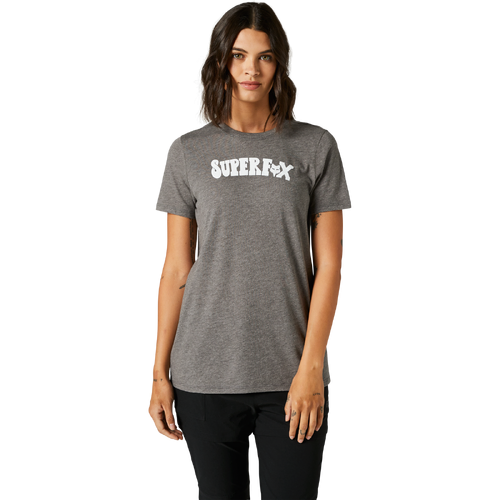 Fox Supr Trik Womens Tee Short Sleeve - Heather Graphite