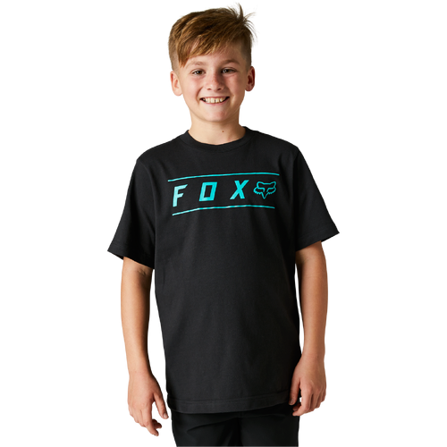Fox Youth Pinnacle SS Tee - Black - L - SKU:FO29174001L